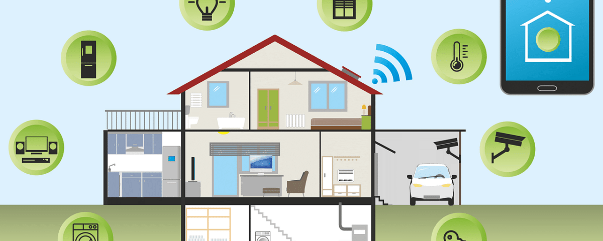 Free smart home house technology vector