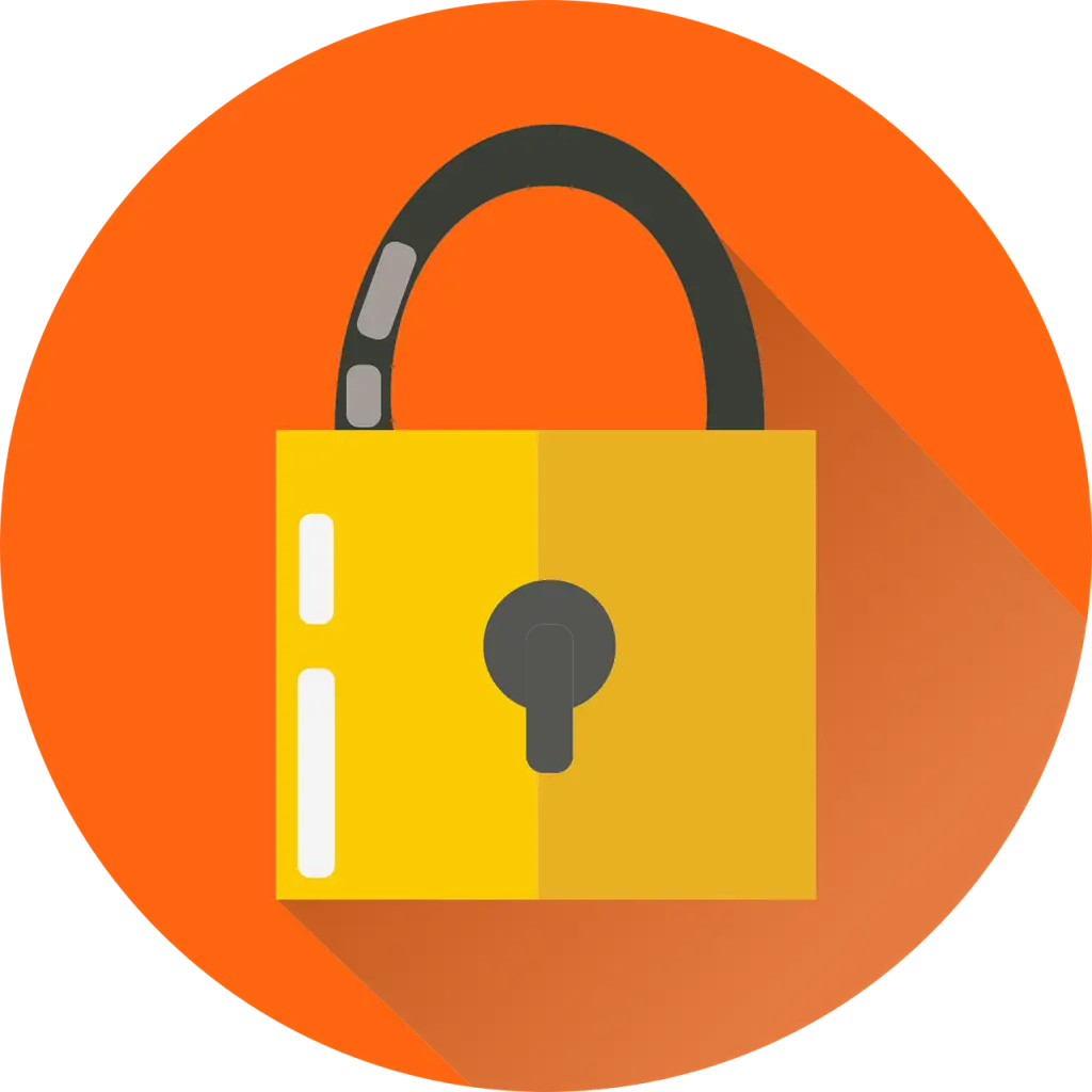 Free lock security key vector