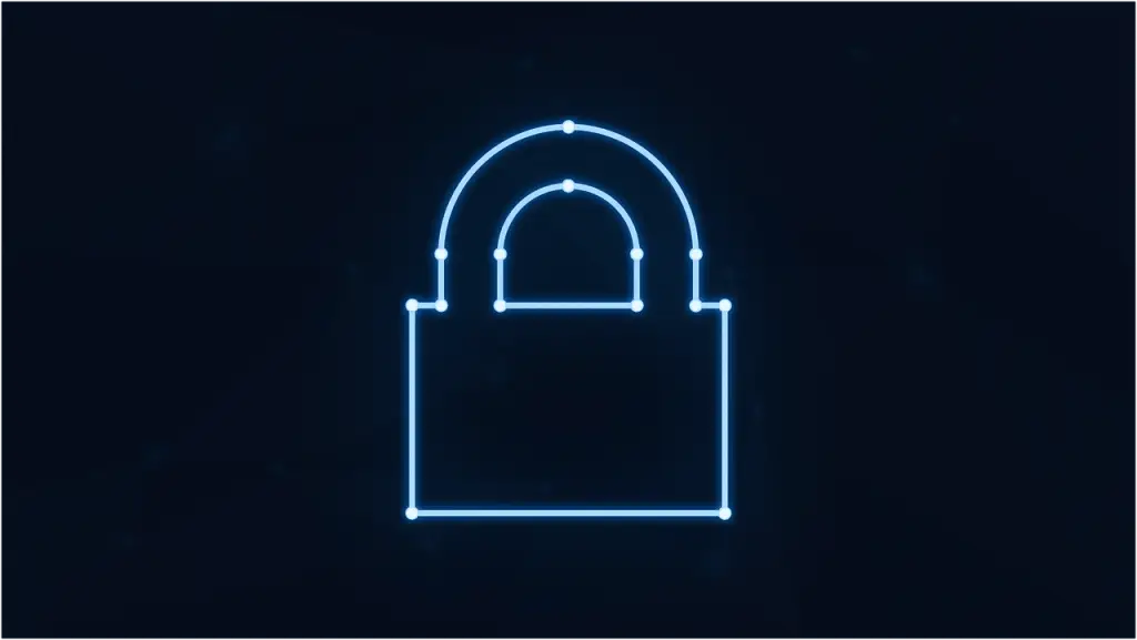 Free padlock neon cybersecurity vector