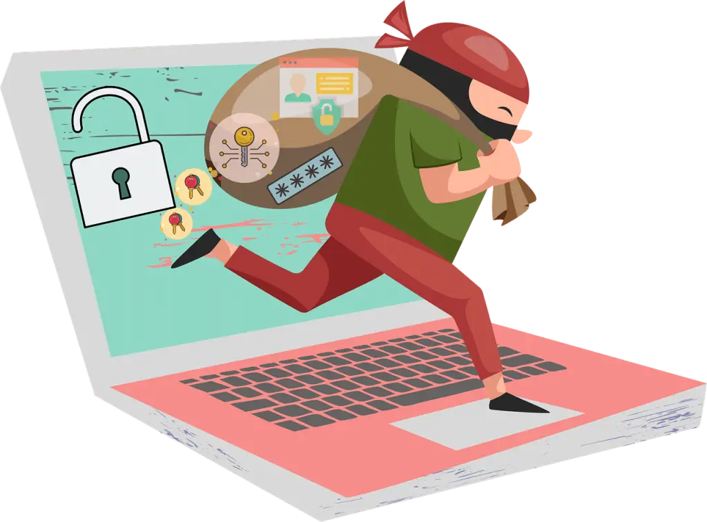 Free cybersecurity computer security hacking vector