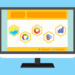 Free statistic survey website vector