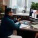 teacher-video-calling-with-his-students-using-a-computer
